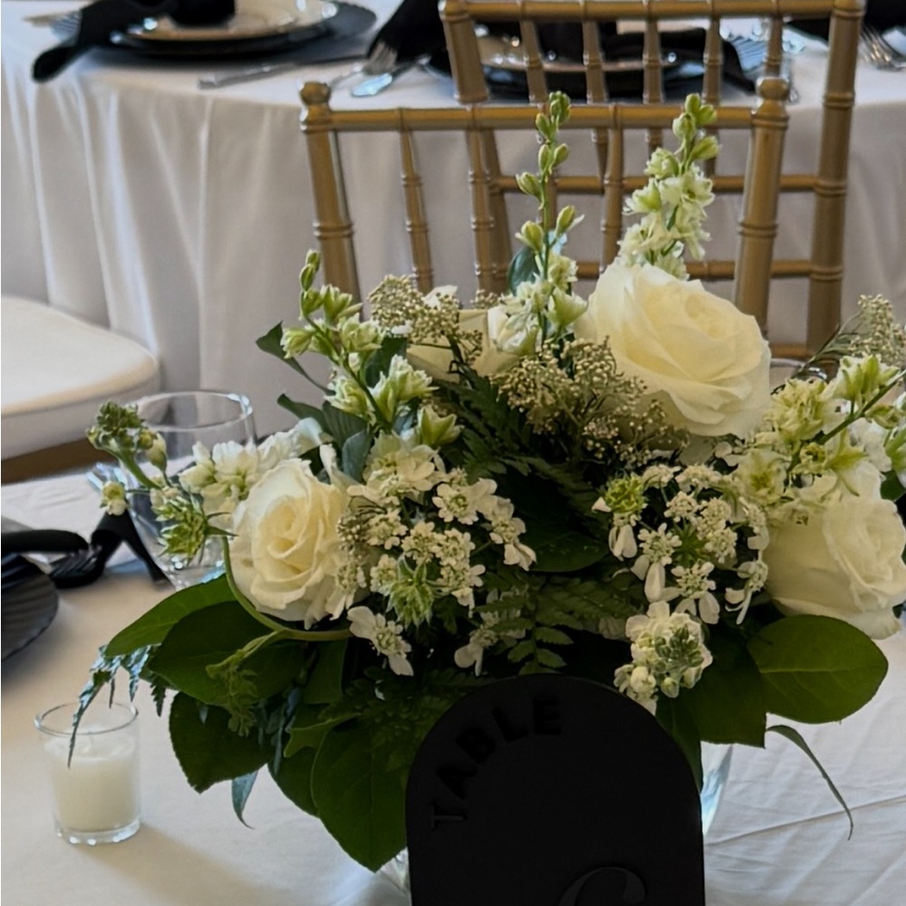 Black Table Number Sign - Picture 3 of 4